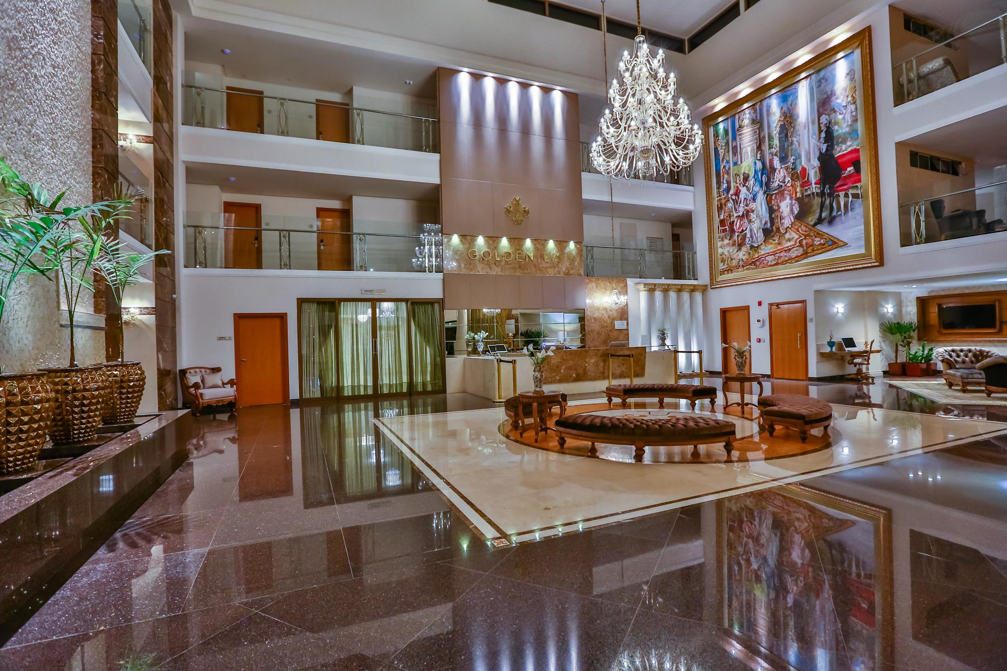 Golden Lis Hotel Boutique Goiania Bagian luar foto Lobby